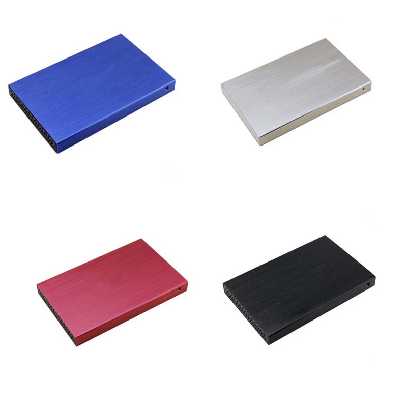 High heat dissipation aluminum material 2.5-inch USB2.0 TO SATA hdd or SSD enclosure support 2TB large capacity 480Mbps speeds